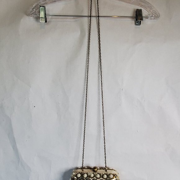 Santi Vintage Sequin Beaded Clutch Bag - Picture 2 of 9